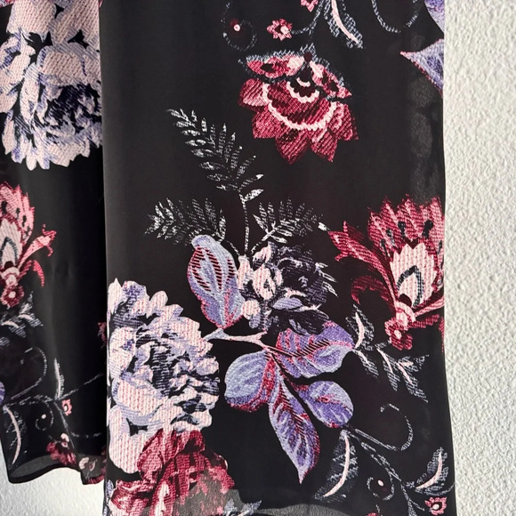 Maurices Small Black Floral Dress Elegant Chic Boho Feminine Summer - Picture 5 of 12